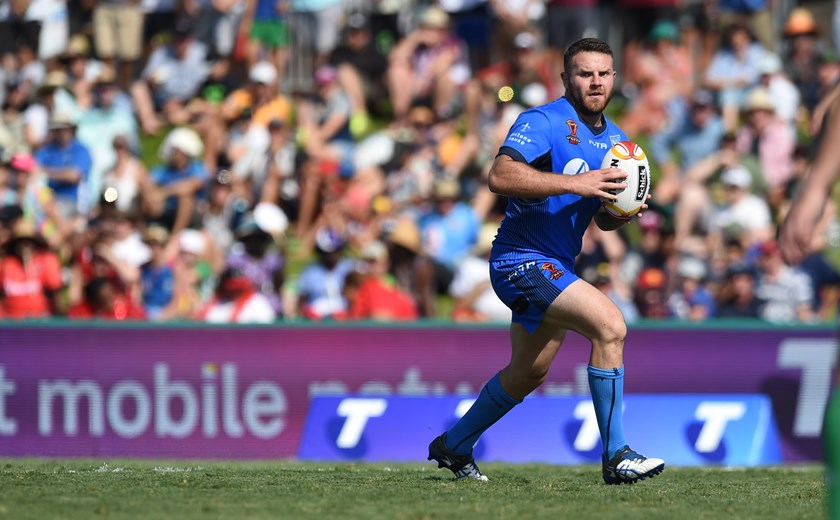 Nathan Brown representing Italy in 2017.