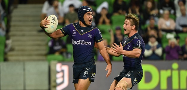 Bellamy spray sparks Storm to second-half blitz over Sharks