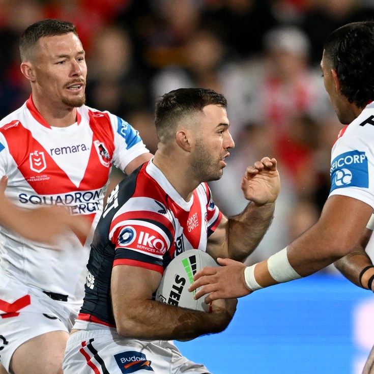 Super Saturday: Dragons v Roosters; Storm beat Knights; Cowboys v Bulldogs